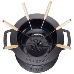 Staub Service à Fondue 18 Cm, Noir -Staub Cuisine 40511 971 0 3