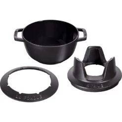 Staub Service à Fondue 20 Cm, Noir -Staub Cuisine 40511 972 0 1
