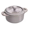 Staub Mini Cocotte 10 Cm, Rond(e), Gris Antique, Céramique
