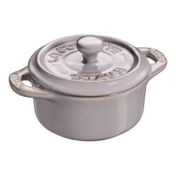 Staub Mini Cocotte 10 Cm, Rond(e), Gris Antique, Céramique