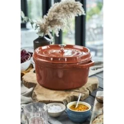 Staub Cocotte 26 Cm, Rond(e), Cannelle, Fonte -Staub Cuisine 424418894