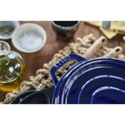 Staub Cocotte 33 Cm, Ovale, Bleu Intense, Fonte -Staub Cuisine 424419733