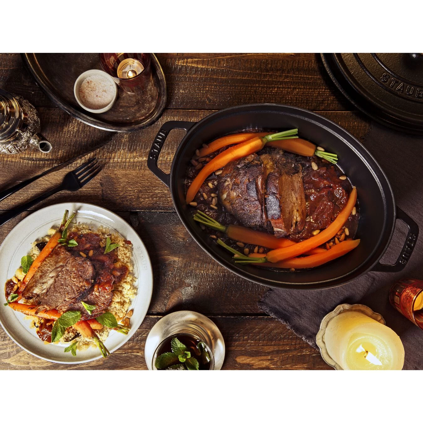 Staub Cocotte 33 Cm, Ovale, Noir, Fonte 8 Staub Cocotte 33 Cm, Ovale, Noir, Fonte – Image 6