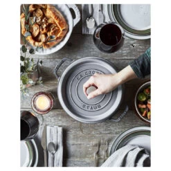 Staub Cocotte 24 Cm, Rond(e), Gris Graphite, Fonte -Staub Cuisine 750030969
