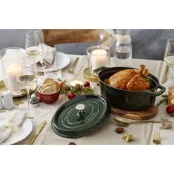 Staub Cocotte 31 Cm, Ovale, Basilic, Fonte -Staub Cuisine 750032082