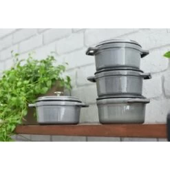 Staub Cocotte 16 Cm, Rond(e), Gris Graphite, Fonte -Staub Cuisine 750032233