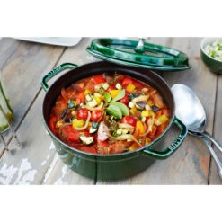 Staub Cocotte 26 Cm, Rond(e), Basilic, Fonte -Staub Cuisine 750032316