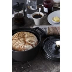 Staub Cocotte 22 Cm, Rond(e), Noir, Fonte -Staub Cuisine 750033064