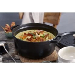 Staub Cocotte 28 Cm, Rond(e), Noir, Fonte -Staub Cuisine 750033443