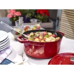 Staub Cocotte 24 Cm, Rond(e), Cerise, Fonte -Staub Cuisine 750036202