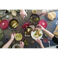 Staub Cocotte 22 Cm, Rond(e), Cerise, Fonte -Staub Cuisine 750036246