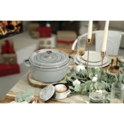 Staub Cocotte 22 Cm, Rond(e), Gris Graphite, Fonte -Staub Cuisine 750047423