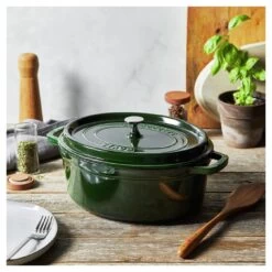 Staub Cocotte 31 Cm, Ovale, Basilic, Fonte -Staub Cuisine 750058438