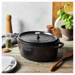 Staub Cocotte 31 Cm, Ovale, Noir, Fonte -Staub Cuisine 750058440