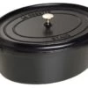 Cocotte Ovale En Fonte émaillée Staub Noir Mat De 27 Cm