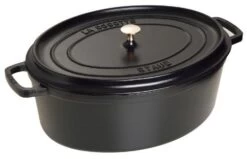 Cocotte Ovale En Fonte Staub 17 Cm Noir