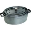 Cocotte Ovale En Fonte Staub 37 Cm Gris Graphite -Staub Cuisine cocotte ovale en fonte staub 37 cm gris graphite 63b59e65a1adc