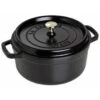 Cocotte Ronde En Fonte émaillée Staub Noir Mat De 20cm