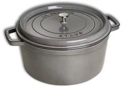 Cocotte Ronde En Fonte Staub 12 Cm Gris Graphite