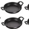 Set De 6 Plats Staub Plats Ronds Empilables Noirs, En Fonte
