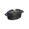 Mini Cocotte Ovale 11 Cm Staub Fonte Noir -Staub Cuisine mini cocotte ovale 11 cm staub fonte noir