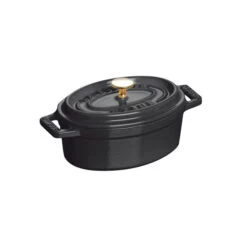 Mini Cocotte Ovale 11 Cm Staub Fonte Noir