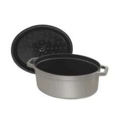 STAUB Cocotte Fonte Ovale 15 Cm Gris Graphite 0,6 L -Staub Cuisine staub cocotte fonte ovale 15 cm gris graphite 06 l 3