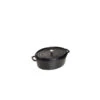 STAUB Cocotte Fonte Ovale 15 Cm Noir Mat 0,6 L