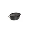 STAUB Cocotte Fonte Ovale 23 Cm Noir Mat 2,35 L