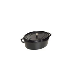 STAUB Cocotte Fonte Ovale 23 Cm Noir Mat 2,35 L