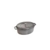 STAUB Cocotte Fonte Ovale 27 Cm Gris Graphite 3,2 L -Staub Cuisine staub cocotte fonte ovale 27 cm gris graphite 32 l