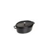 STAUB Cocotte Fonte Ovale 27 Cm Noir Mat 3,2 L -Staub Cuisine staub cocotte fonte ovale 27 cm noir mat 32 l