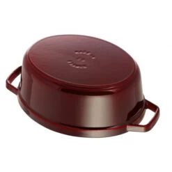 STAUB Cocotte Fonte Ovale 29 Cm Grenadine Majolique 4,2 L -Staub Cuisine staub cocotte fonte ovale 29 cm grenadine majolique 42 l 2