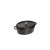 STAUB Cocotte Fonte Ovale 29 Cm Noir Mat 4,2 L -Staub Cuisine staub cocotte fonte ovale 29 cm noir mat 42 l