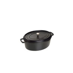 STAUB Cocotte Fonte Ovale 29 Cm Noir Mat 4,2 L
