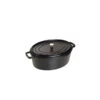 STAUB Cocotte Fonte Ovale 31 Cm Noir Mat 5,5 L -Staub Cuisine staub cocotte fonte ovale 31 cm noir mat 55 l