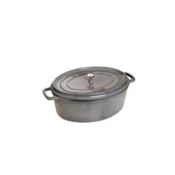 STAUB Cocotte Fonte Ovale 33 Cm Gris Graphite 6,7 L
