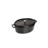 STAUB Cocotte Fonte Ovale 33 Cm Noir Mat 6,7 L