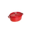 STAUB Cocotte Fonte Ovale 33 Cm Rouge Cerise 6,7 L -Staub Cuisine staub cocotte fonte ovale 33 cm rouge cerise 67 l