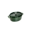 STAUB Cocotte Fonte Ovale 33 Cm Vert Basilic Majolique 6,7 L -Staub Cuisine staub cocotte fonte ovale 33 cm vert basilic majolique 67 l