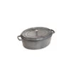 STAUB Cocotte Fonte Ovale 37 Cm Gris Graphite 8 L -Staub Cuisine staub cocotte fonte ovale 37 cm gris graphite 8 l