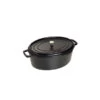 STAUB Cocotte Fonte Ovale 37 Cm Noir Mat 8 L