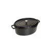 STAUB Cocotte Fonte Ovale 41 Cm Noir Mat 12 L -Staub Cuisine staub cocotte fonte ovale 41 cm noir mat 12 l