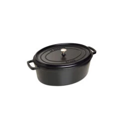 STAUB Cocotte Fonte Ovale 41 Cm Noir Mat 12 L