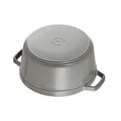 STAUB Cocotte Fonte Ronde 12 Cm Gris Graphite 0,4 L -Staub Cuisine staub cocotte fonte ronde 12 cm gris graphite 04 l 2