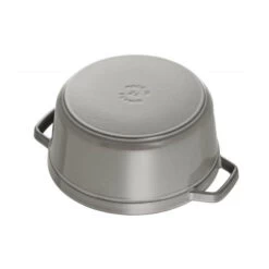 STAUB Cocotte Fonte Ronde 14 Cm Gris Graphite 0,8 L -Staub Cuisine staub cocotte fonte ronde 14 cm gris graphite 08 l 2