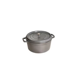 STAUB Cocotte Fonte Ronde 14 Cm Gris Graphite 0,8 L