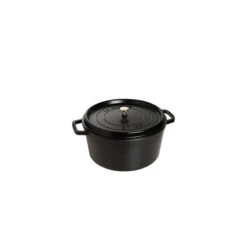 STAUB Cocotte Fonte Ronde 14 Cm Noir Mat 0,8 L