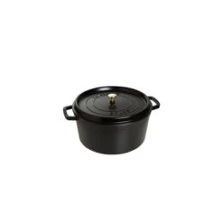 STAUB Cocotte Fonte Ronde 16 Cm Noir Mat 1,2 L