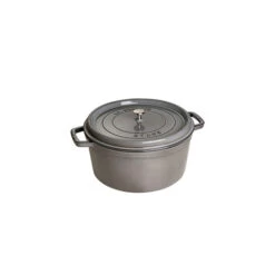STAUB Cocotte Fonte Ronde 22 Cm Gris Graphite 2,6 L